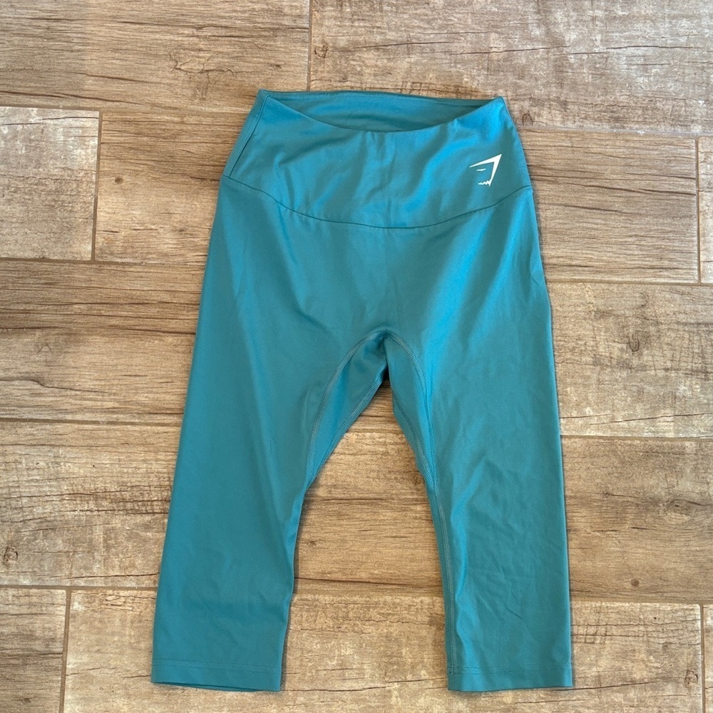 Gymshark Teal Capri Leggings- size XS/S